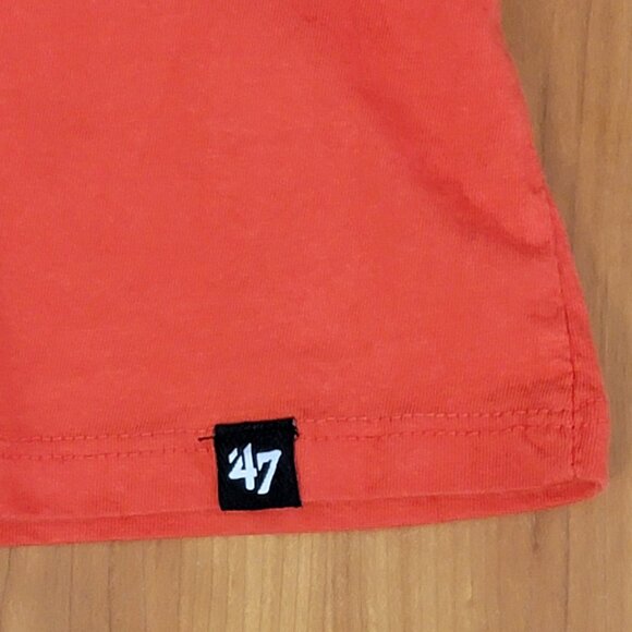 '47 Women's Denver Broncos Football Game Day Orange Crush Cotton V-Neck Tee - L - Picture 5 of 6